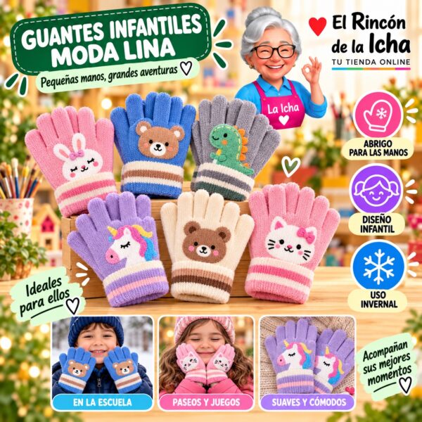 RI-ML-02107 Guantes Infantiles Moda Lina Diseño 951333