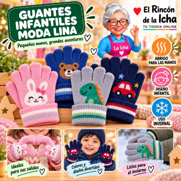RI-ML-02113 Guantes Infantiles Moda Lina Diseño 951015