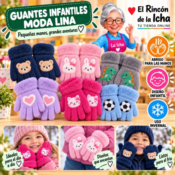 RI-ML-02119 Guantes Infantiles Moda Lina Diseño 951330