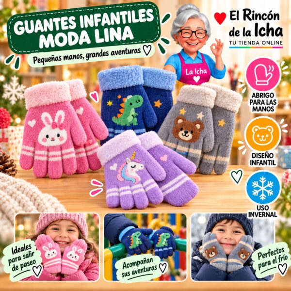 RI-ML-02121 Guantes Infantiles Moda Lina Diseño 950609