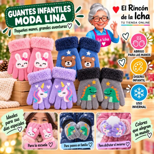 RI-ML-02127 Guantes Infantiles Moda Lina Diseño 951025