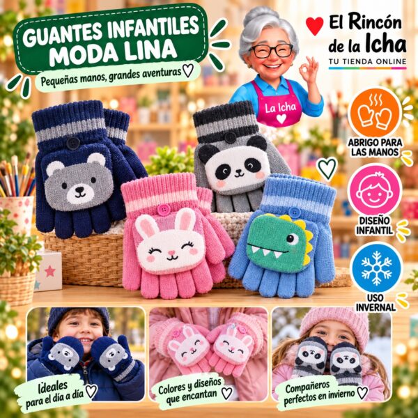 RI-ML-02128 Guantes Infantiles Moda Lina Diseño 950605