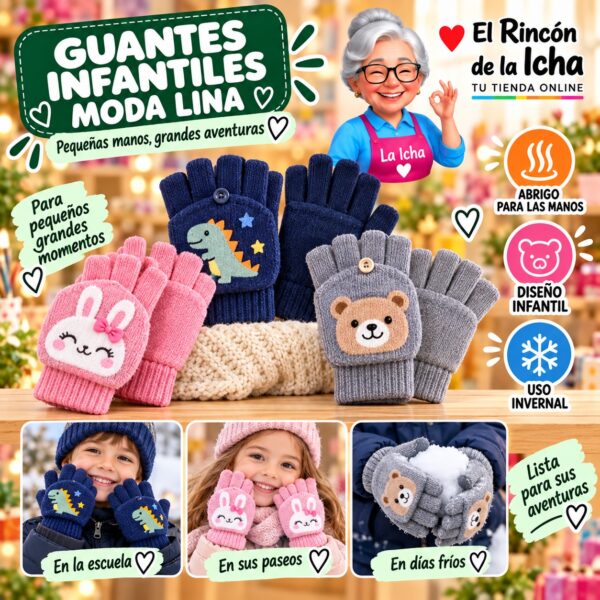 RI-ML-02129 Guantes Infantiles Moda Lina Diseño 950606