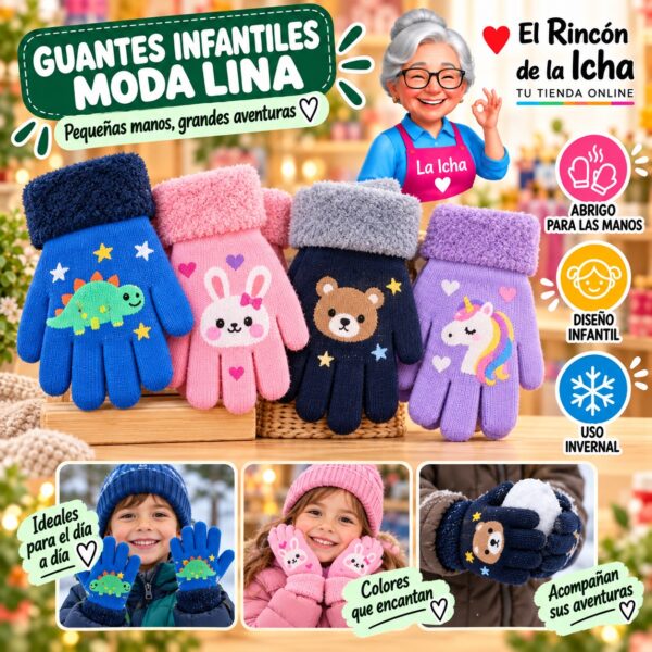 RI-ML-02135 Guantes Infantiles Moda Lina Diseño 951009