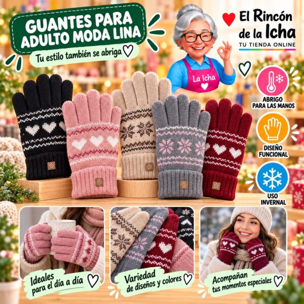 RI-ML-02154 Guantes para Adulto Moda Lina Diseño 950911