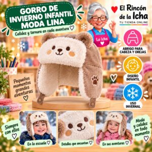 RI-ML-02177 Gorro de Invierno Infantil Moda Lina Diseño 950955