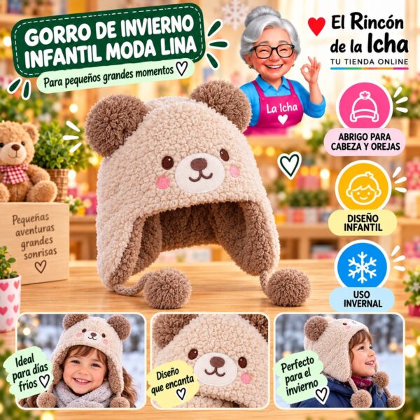RI-ML-02178 Gorro de Invierno Infantil Moda Lina Diseño 951188