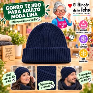 RI-ML-02180 Gorro Tejido para Adulto Moda Lina Diseño 950253