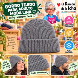 RI-ML-02181 Gorro Tejido para Adulto Moda Lina Diseño 950254