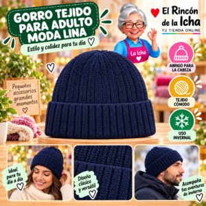 RI-ML-02183 Gorro Tejido para Adulto Moda Lina Diseño 950523