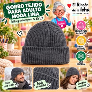 RI-ML-02184 Gorro Tejido para Adulto Moda Lina Diseño 950524