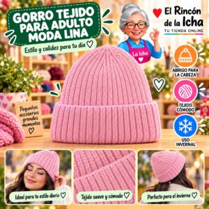 RI-ML-02187 Gorro Tejido para Adulto Moda Lina Diseño 950526