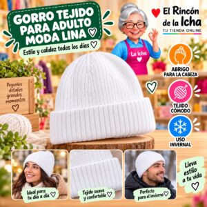 RI-ML-02188 Gorro Tejido para Adulto Moda Lina Diseño 950528
