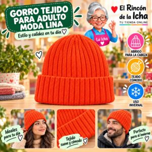 RI-ML-02193 Gorro Tejido para Adulto Moda Lina Diseño 950531