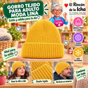 RI-ML-02194 Gorro Tejido para Adulto Moda Lina Diseño 950532