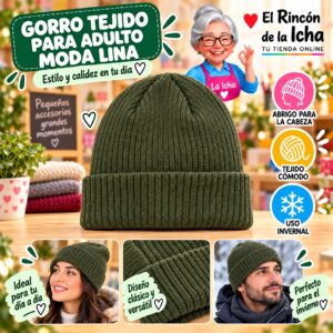 RI-ML-02195 Gorro Tejido para Adulto Moda Lina Diseño 950533