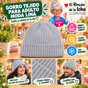 RI-ML-02197 Gorro Tejido para Adulto Moda Lina Diseño 950536
