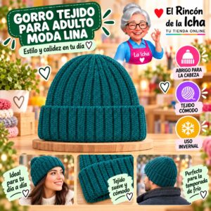 RI-ML-02198 Gorro Tejido para Adulto Moda Lina Diseño 950538