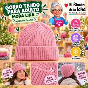 RI-ML-02201 Gorro Tejido para Adulto Moda Lina Diseño 950798