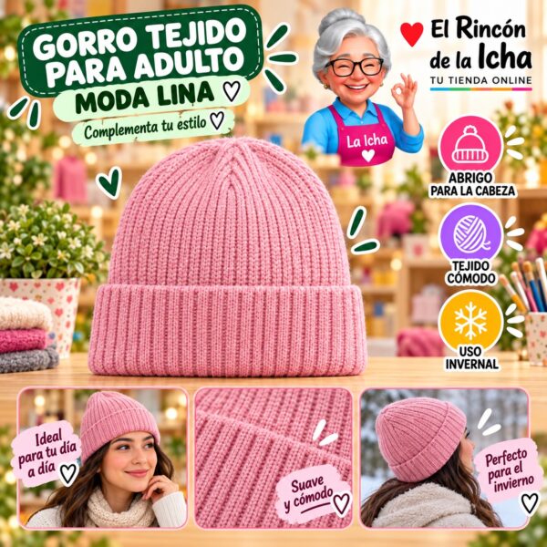 Gorro Tejido para Adulto Moda Lina Diseño 950798