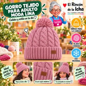 RI-ML-02203 Gorro Tejido para Adulto Moda Lina Diseño 951115