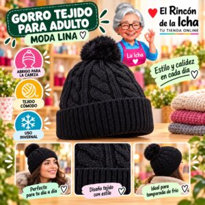 RI-ML-02204 Gorro Tejido para Adulto Moda Lina Diseño 951116