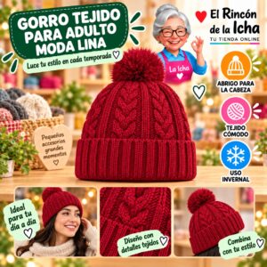 RI-ML-02205 Gorro Tejido para Adulto Moda Lina Diseño 951119
