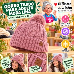RI-ML-02206 Gorro Tejido para Adulto Moda Lina Diseño 950453