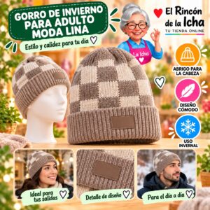 RI-ML-02207 Gorro de Invierno para Adulto Moda Lina Diseño 950454