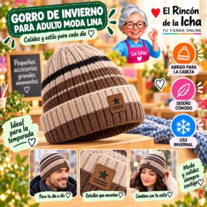 RI-ML-02208 Gorro de Invierno para Adulto Moda Lina Diseño 950255