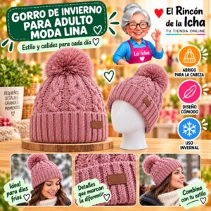 RI-ML-02212 Gorro de Invierno para Adulto Moda Lina Diseño 950269