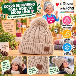 RI-ML-02214 Gorro de Invierno para Adulto Moda Lina Diseño 951133