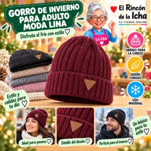 RI-ML-02218 Gorro de Invierno para Adulto Moda Lina Diseño 951378