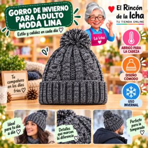 RI-ML-02220 Gorro de Invierno para Adulto Moda Lina Diseño 951139