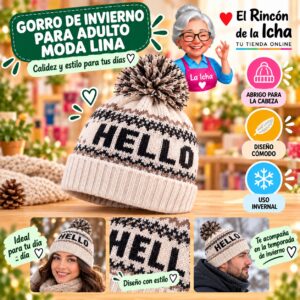 RI-ML-02221 Gorro de Invierno para Adulto Moda Lina Diseño 951141
