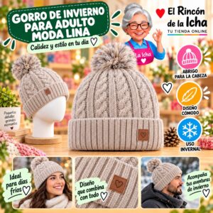Gorro de Invierno para Adulto Moda Lina Diseño 951143