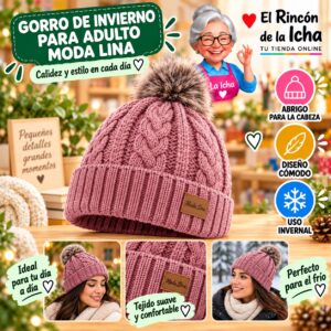 Gorro de Invierno para Adulto Moda Lina Diseño 951137