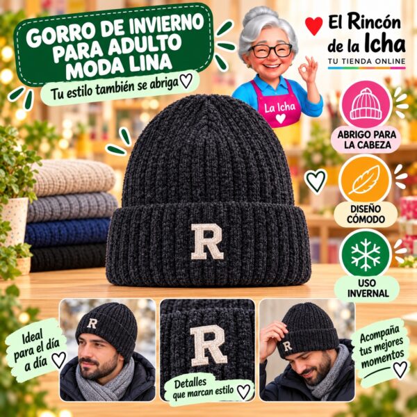 RI-ML-02228 Gorro de Invierno para Adulto Moda Lina Diseño 950807