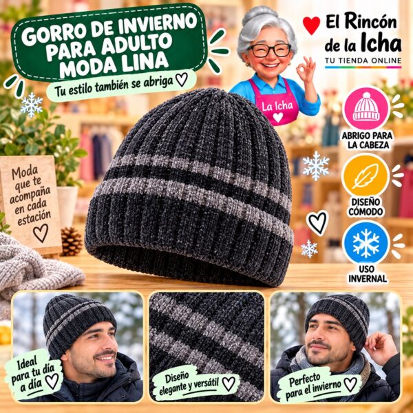 RI-ML-02229 Gorro de Invierno para Adulto Moda Lina Diseño 950808