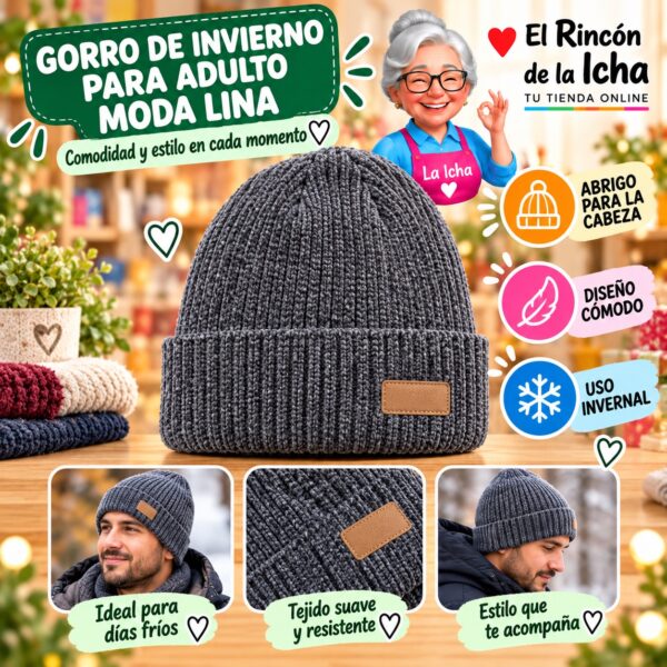 RI-ML-02230 Gorro de Invierno para Adulto Moda Lina Diseño 950809