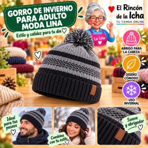Gorro de Invierno para Adulto Moda Lina Diseño 951106