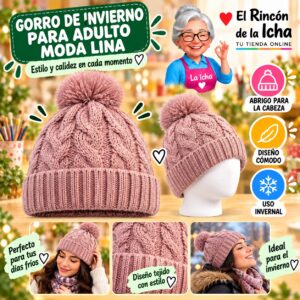 Gorro de Invierno para Adulto Moda Lina Diseño 951135