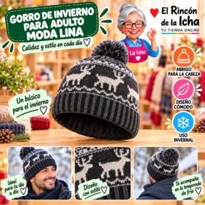 Gorro de Invierno para Adulto Moda Lina Diseño 951283