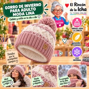Gorro de Invierno para Adulto Moda Lina Diseño 951284