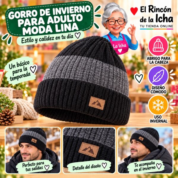 RI-ML-02238 Gorro de Invierno para Adulto Moda Lina Diseño 951240