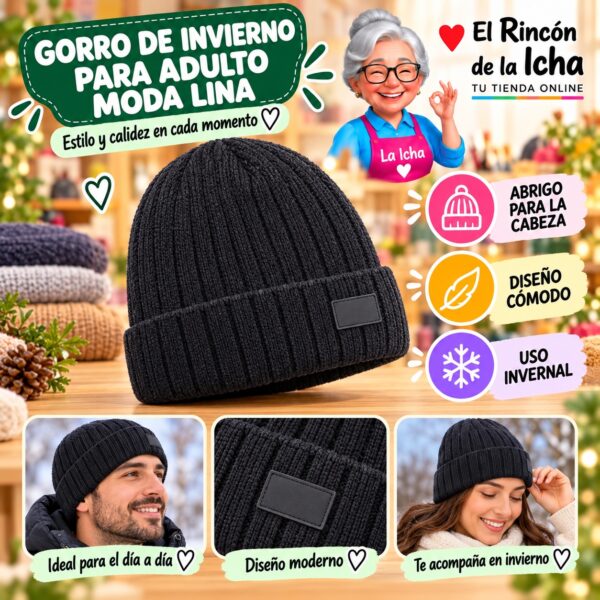 RI-ML-02240 Gorro de Invierno para Adulto Moda Lina Diseño 951241