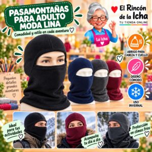 Pasamontañas para Adulto Moda Lina Diseño 951408