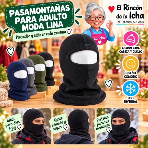 RI-ML-02247 Pasamontañas para Adulto Moda Lina Diseño 950520