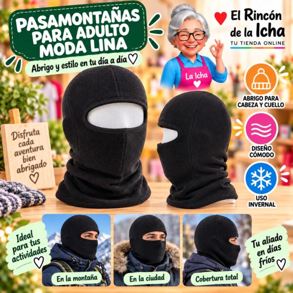 RI-ML-02251 Pasamontañas para Adulto Moda Lina Diseño 950485