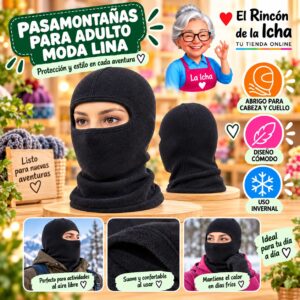 RI-ML-02255 Pasamontañas para Adulto Moda Lina Diseño 950771